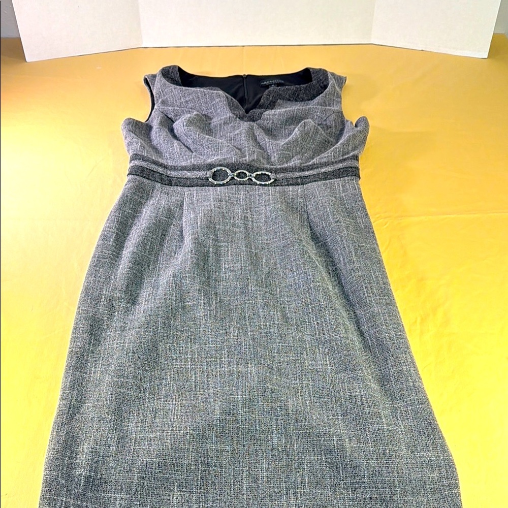 Connected apparel women’s dress Gray sleeveless size 10